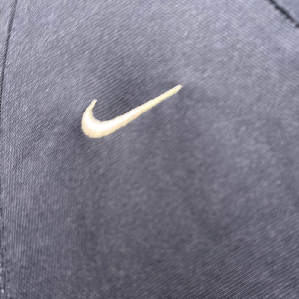 Nike Navy and White Zip-Up Hoodie - Picture 3 of 5